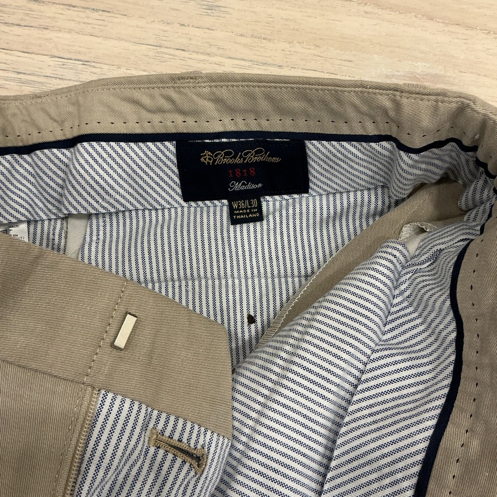 Brooks Brothers Men's Khaki Chinos - Picture 2 of 2